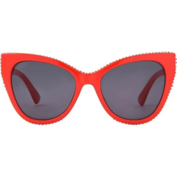 Betsey Johnson Fashionista Cat Eye Red + Red Rhinestones Sunnies Sunglasses NWT main image 4